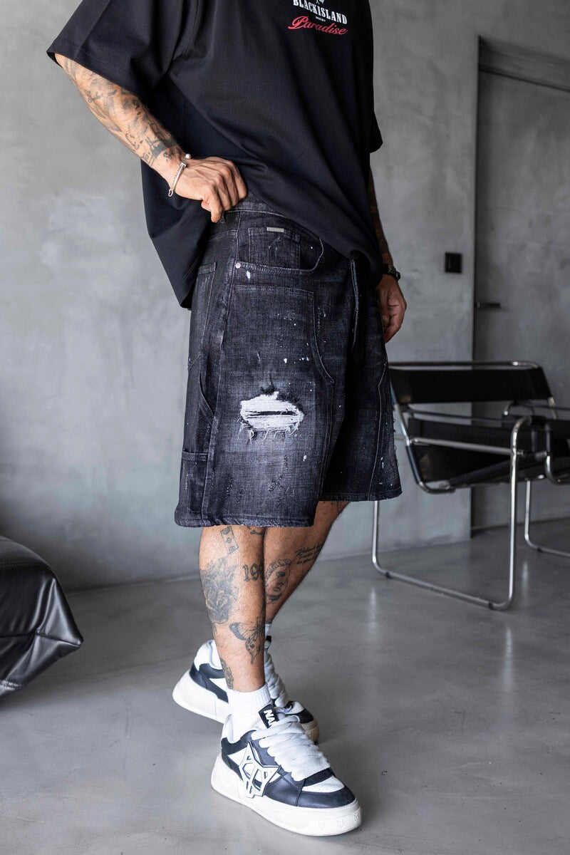 Denim Short Black 17265