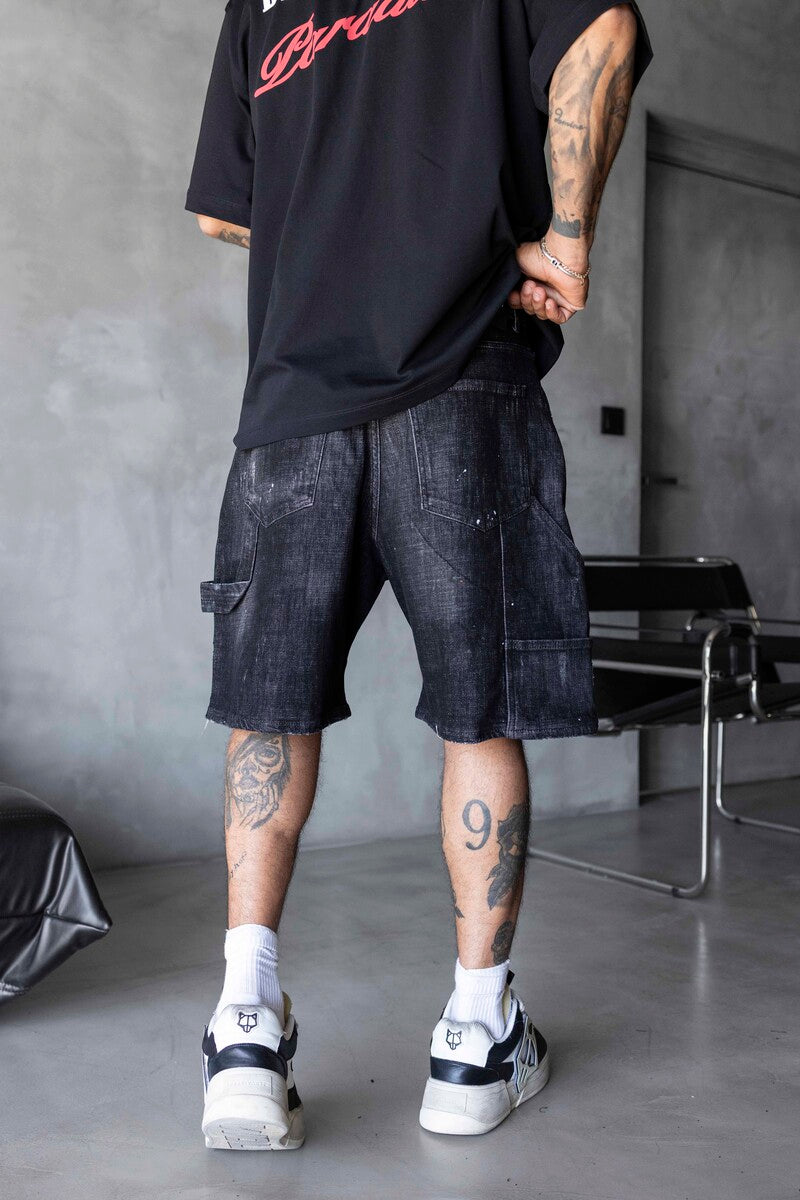 Denim Short Black 17265