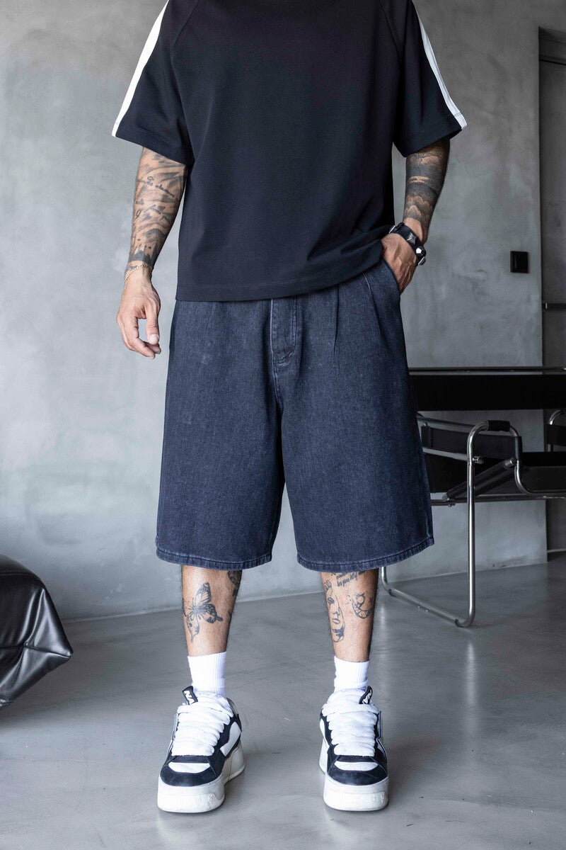 Denim Short Black 17269