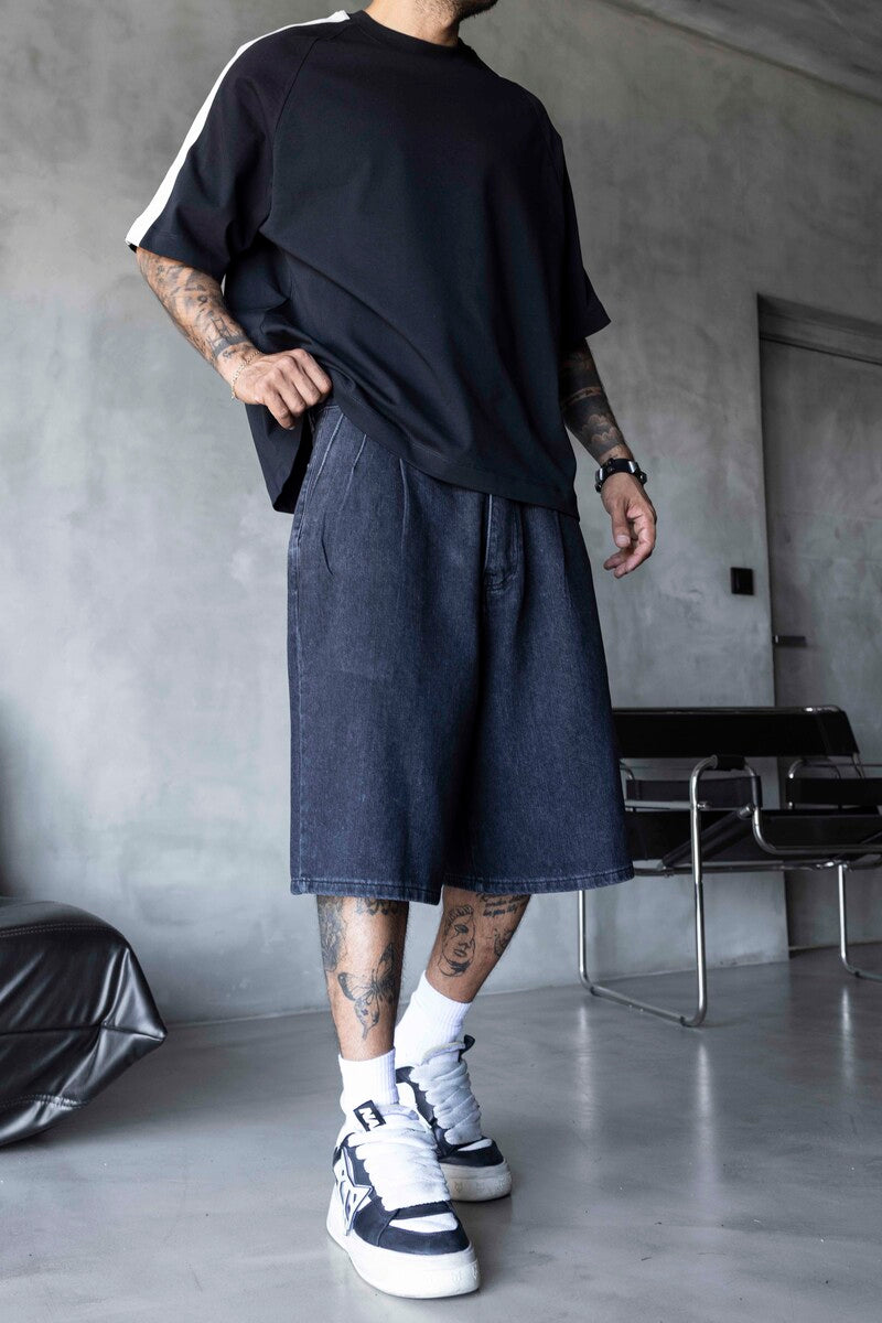 Denim Short Black 17269