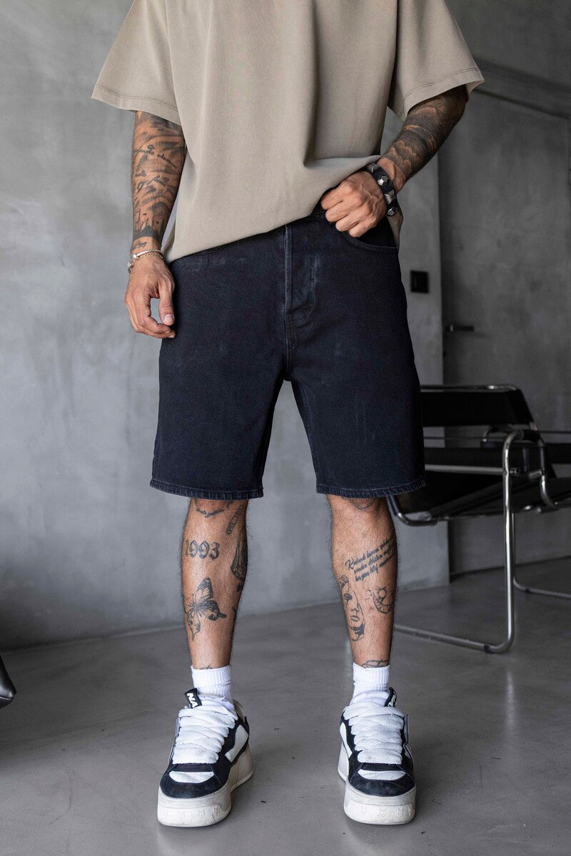 Denim Short Black 17273