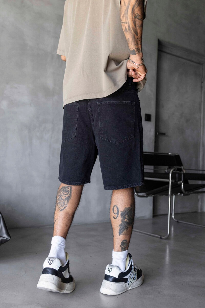 Denim Short Black 17273