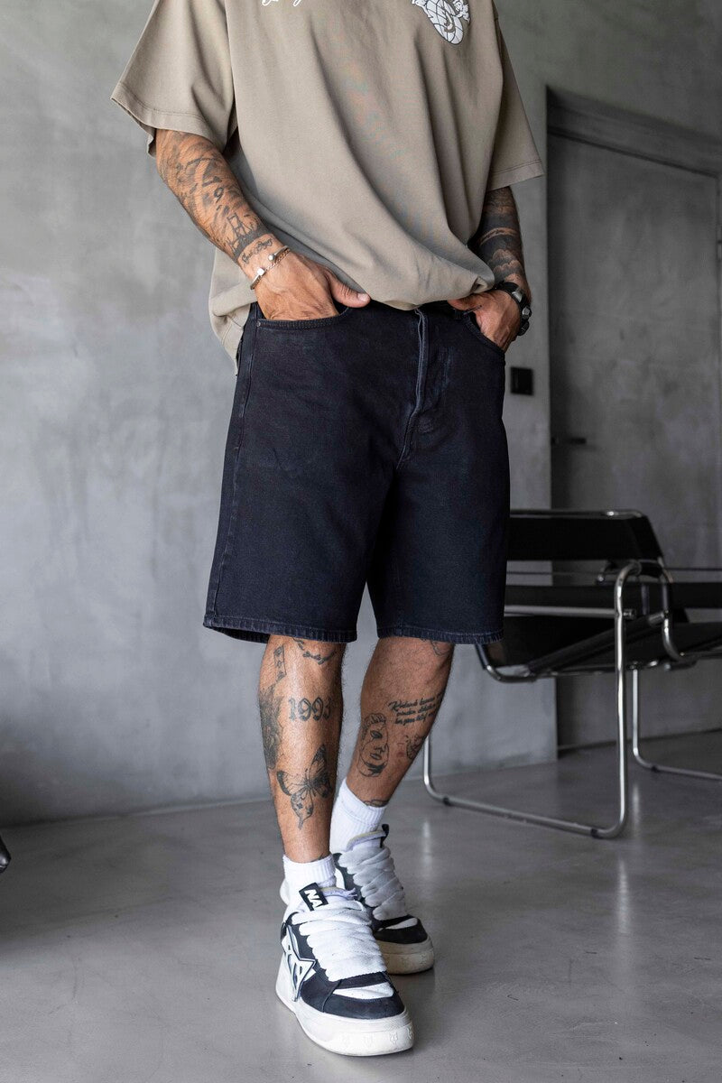 Denim Short Black 17273