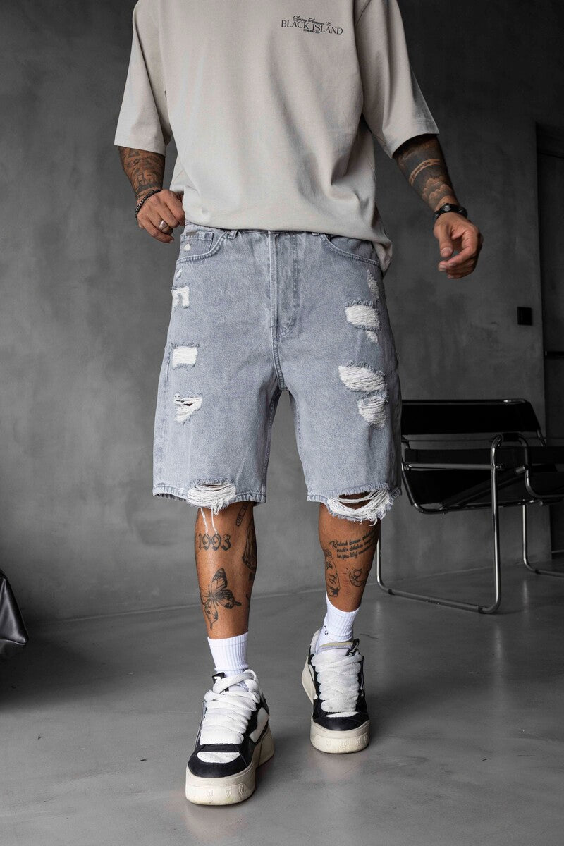 Denim Short Gray 16855