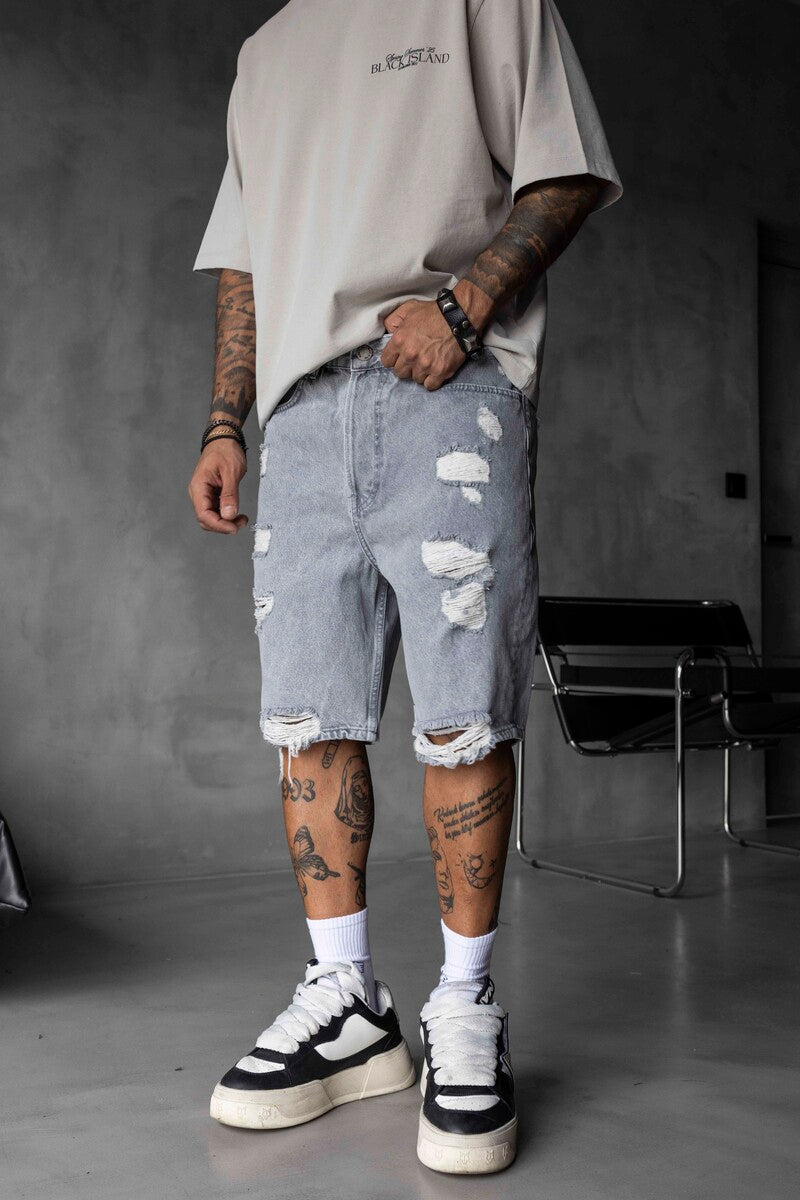Denim Short Gray 16855