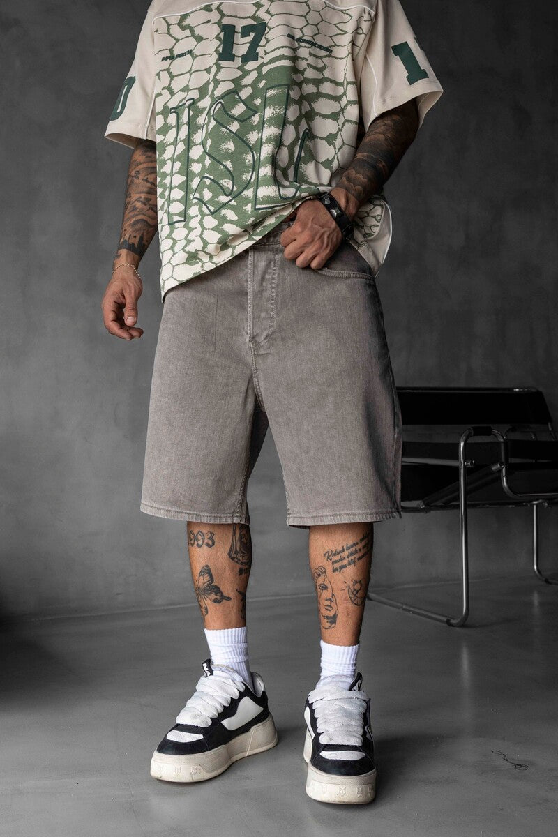Denim Short Haki 17161