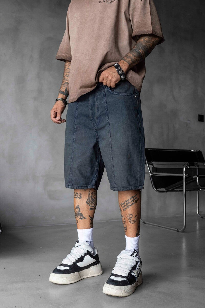 Denim Short Navy Blue 16839