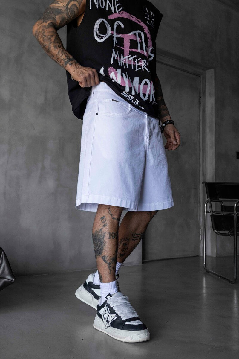 Denim Short White 17219