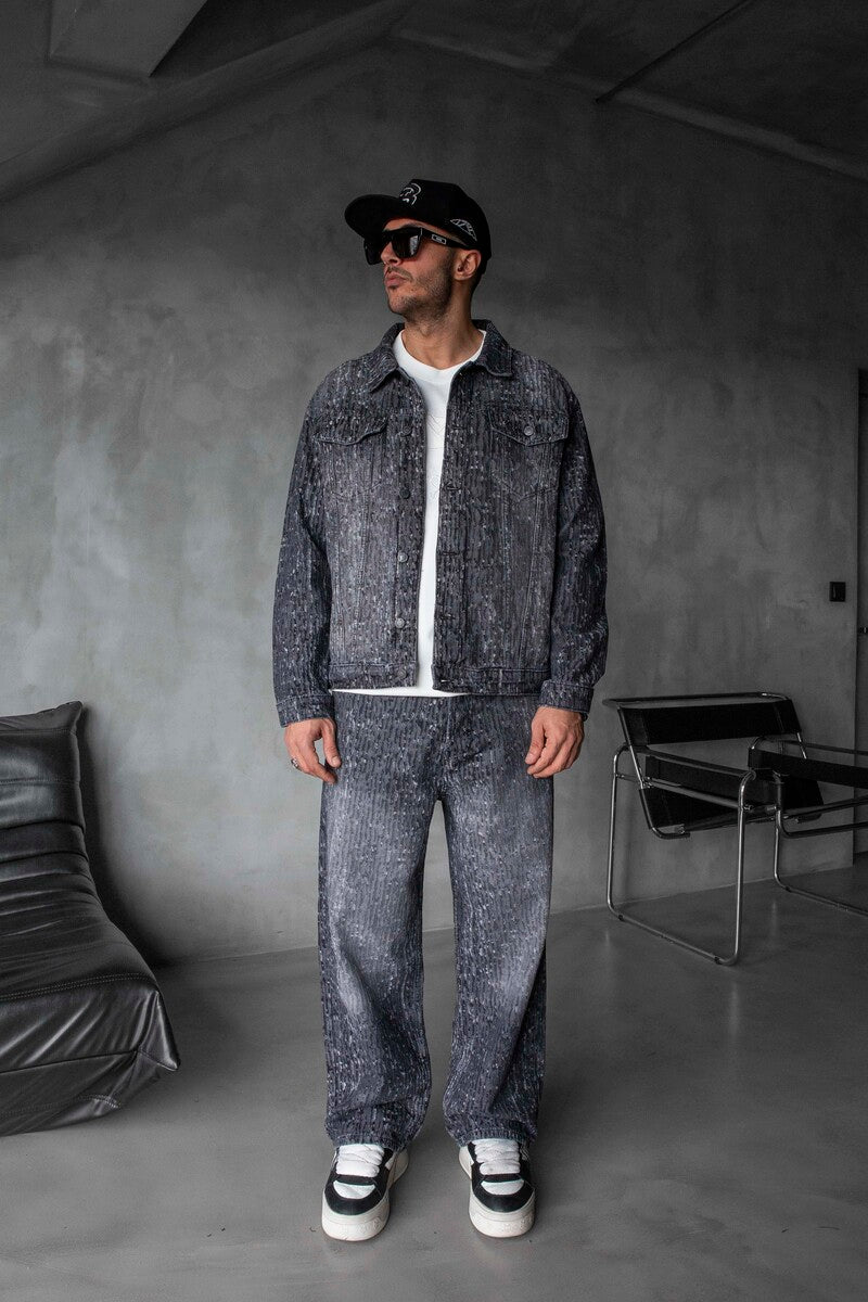 GRAY JEANS JACKET 17075