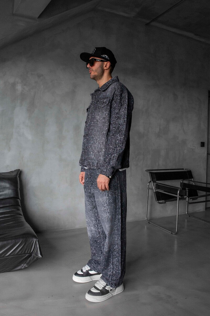 GRAY JEANS JACKET 17075
