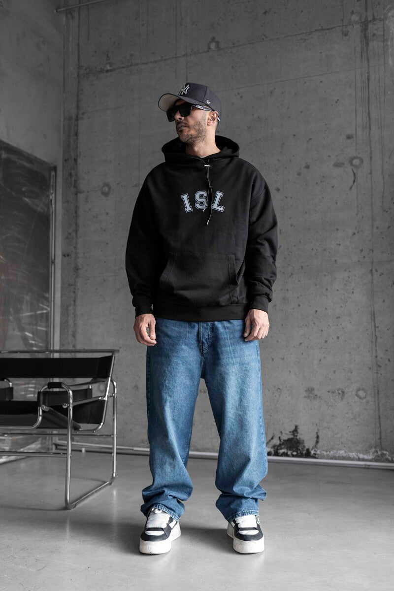 Isl Printed Black Hoodie 1521