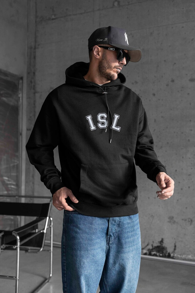 Isl Printed Black Hoodie 1521