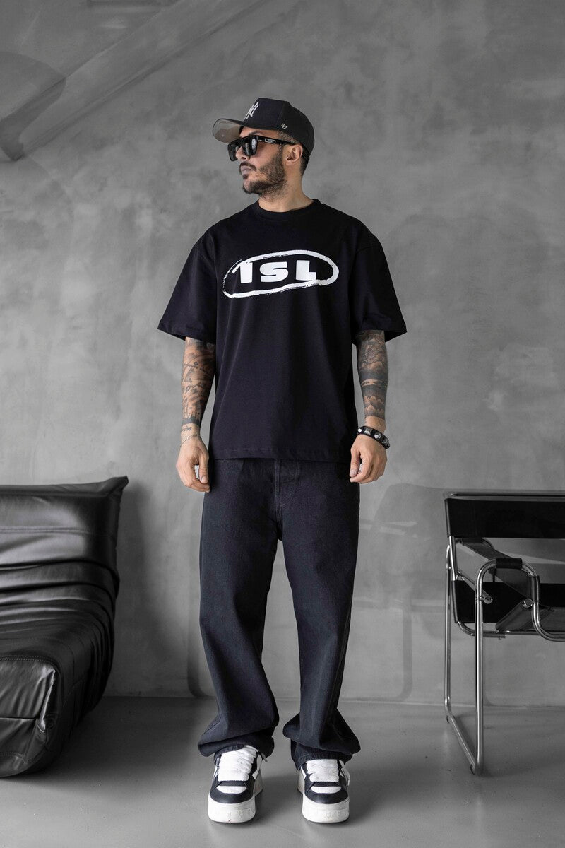 ISL PRINTED T-SHIRT BLACK 1819