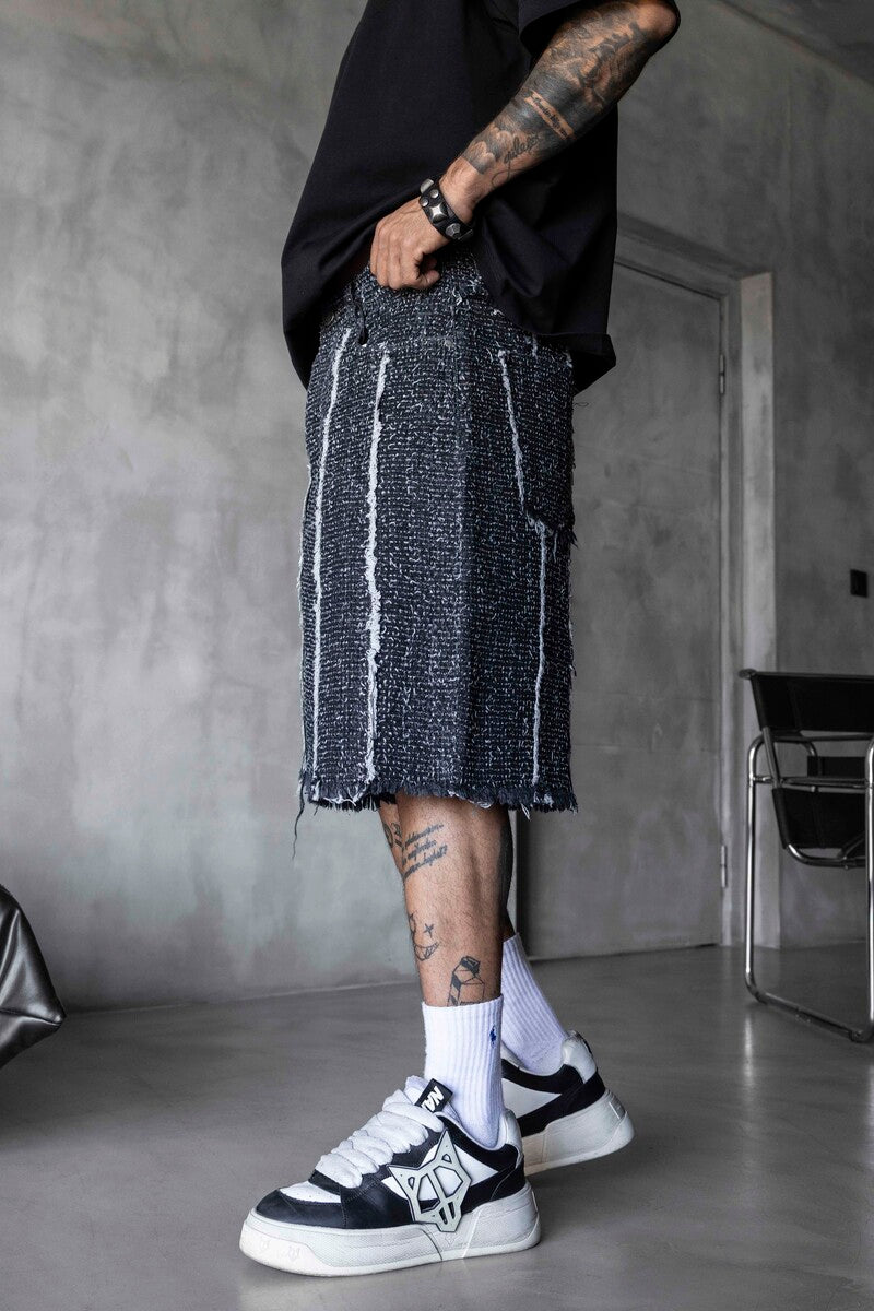 Jacquard Denim Short Black 17195