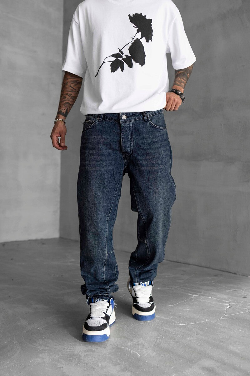 Loose Fıt Blue Jeans 16863