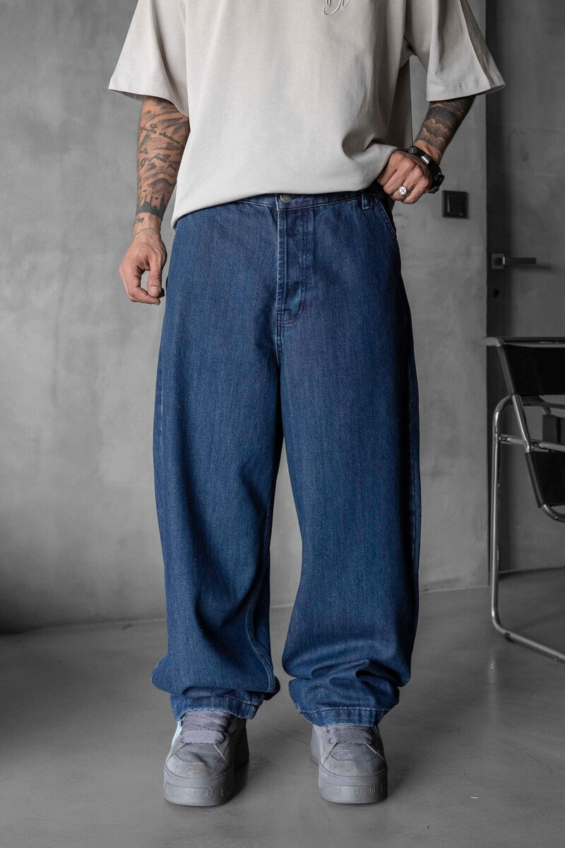 Loose Fit Blue Jeans 17065