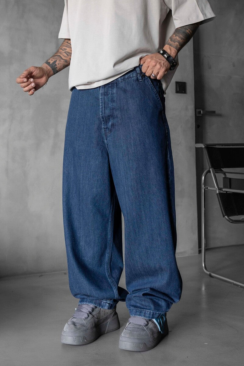Loose Fit Blue Jeans 17065
