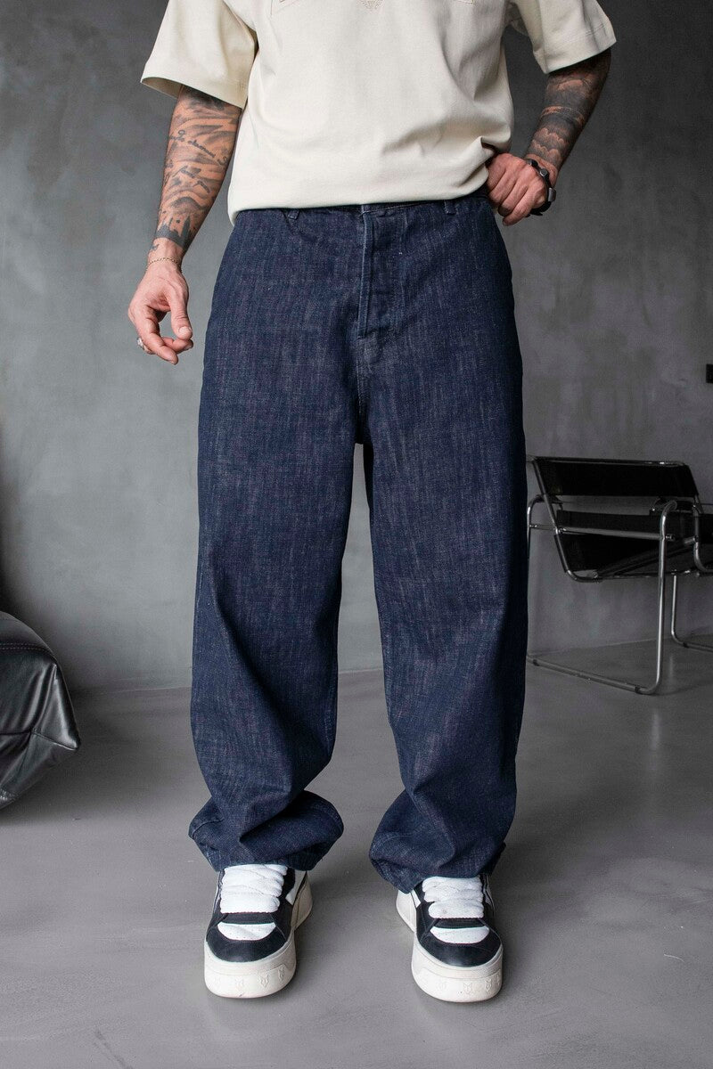 Loose Fit Blue Jeans 17069