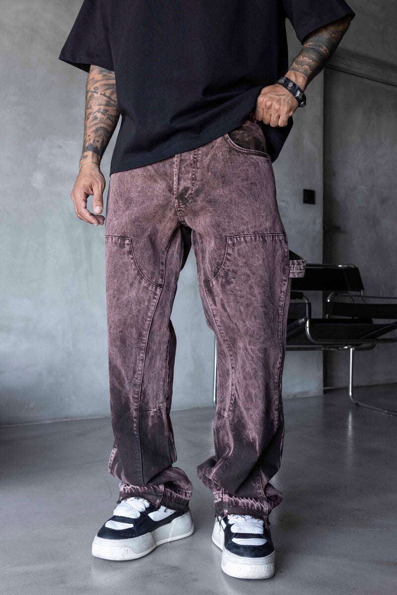 Loose Fit Brown Jeans 17262