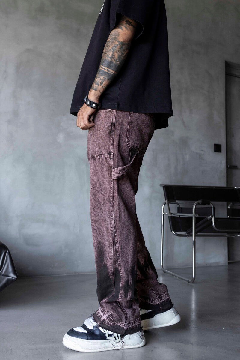 Loose Fit Brown Jeans 17262