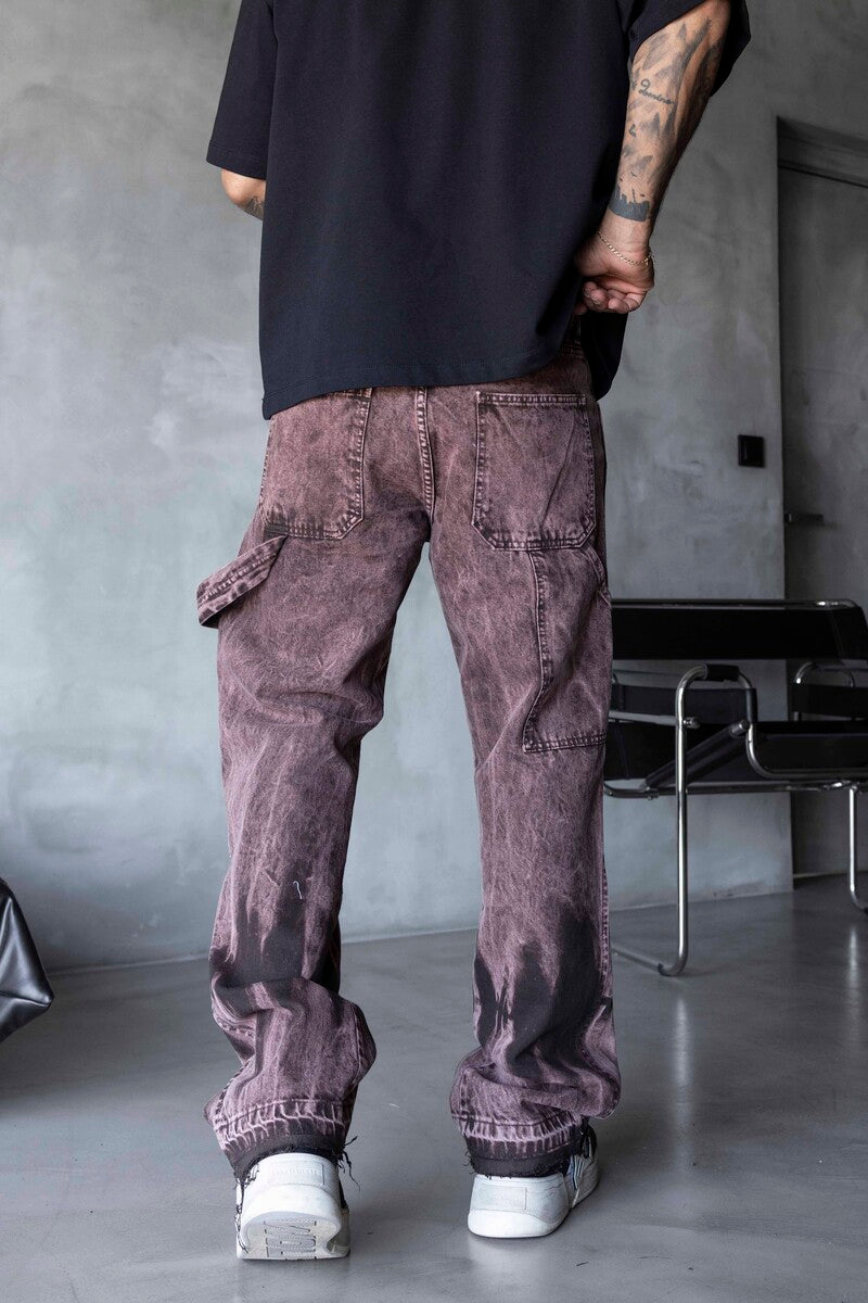 Loose Fit Brown Jeans 17262
