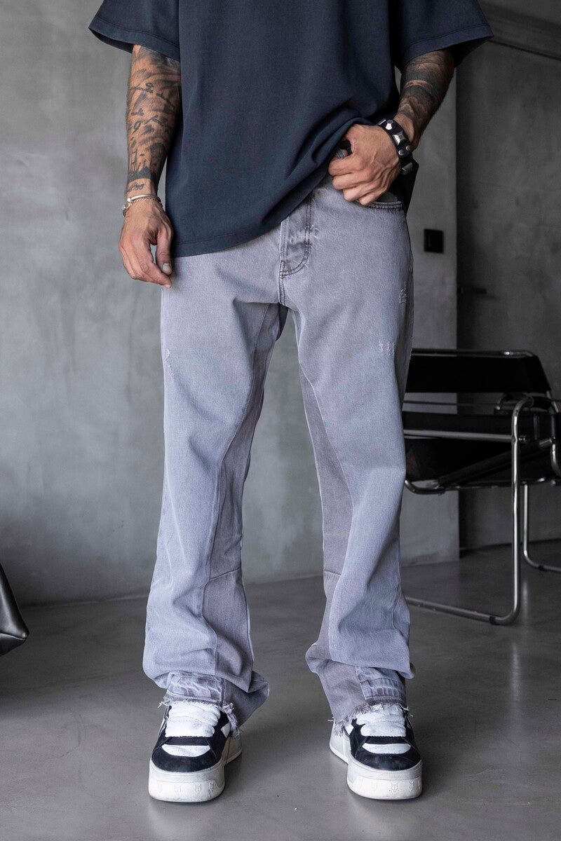 Loose Fit Gray Jeans 17252
