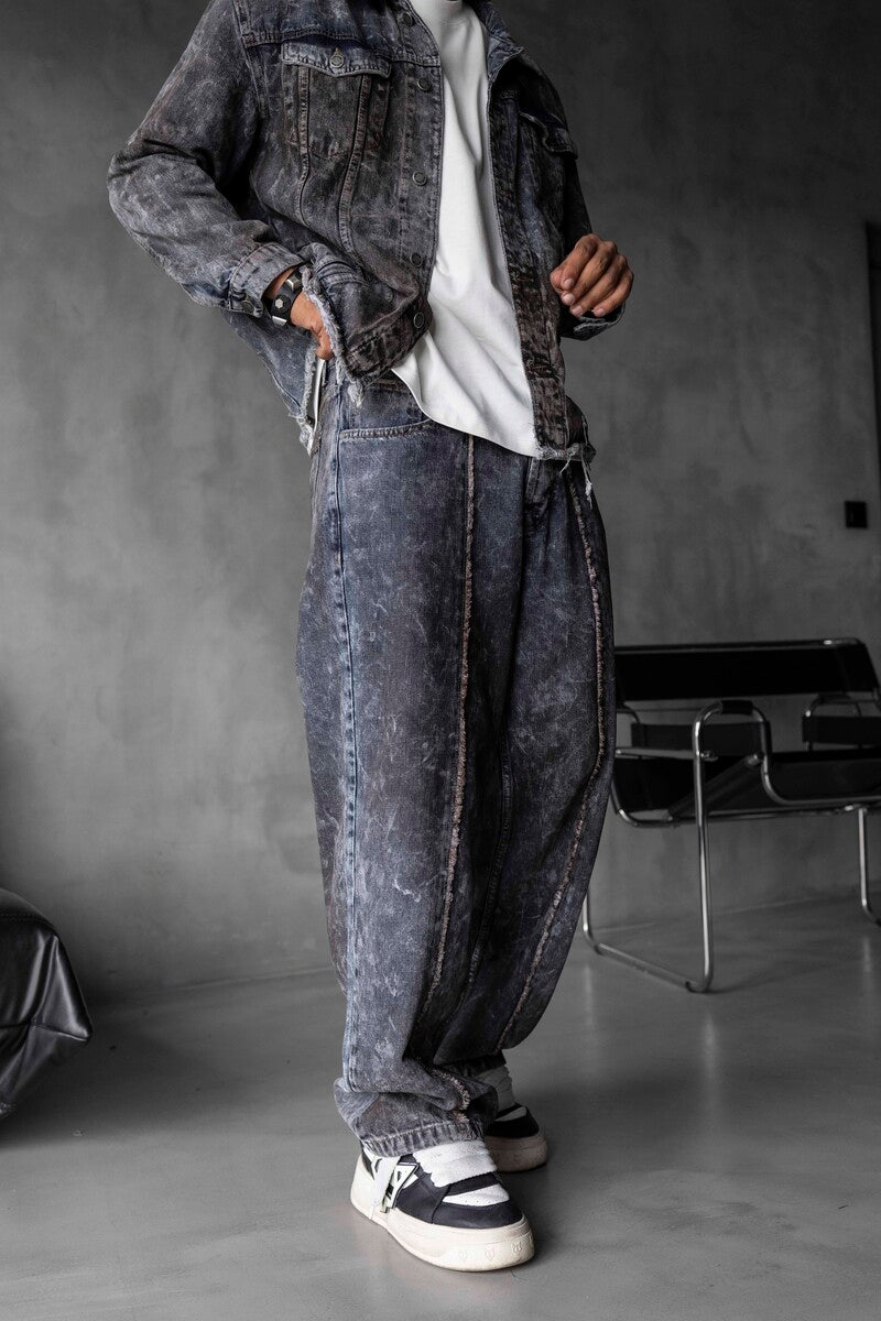 Loose Fit Washed Antra Jeans 17115