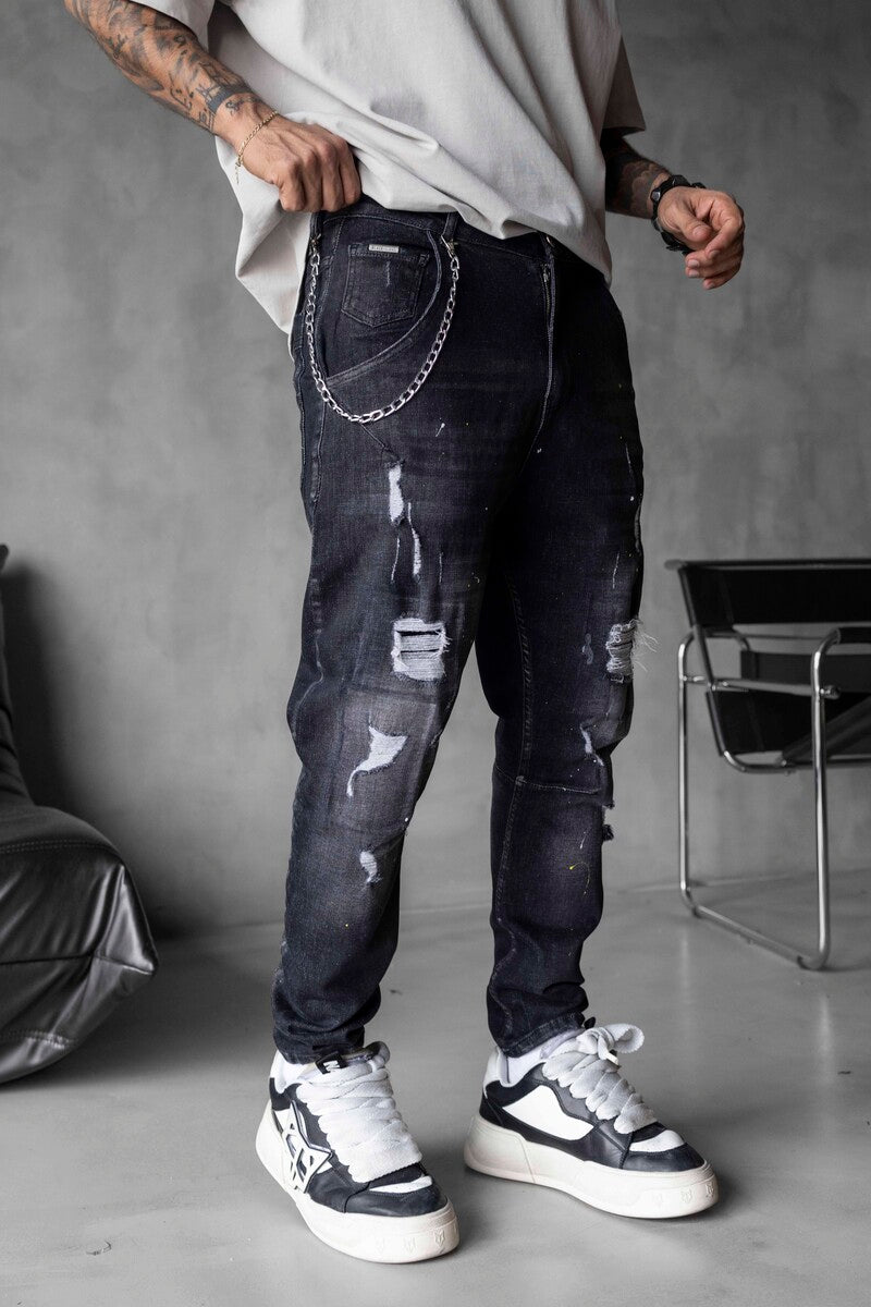 Lux Denim Black Jeans 17044