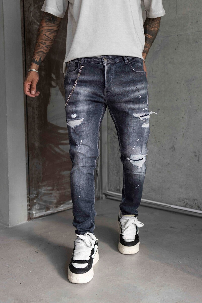 Lux Denım Dark Gray Jeans 16451