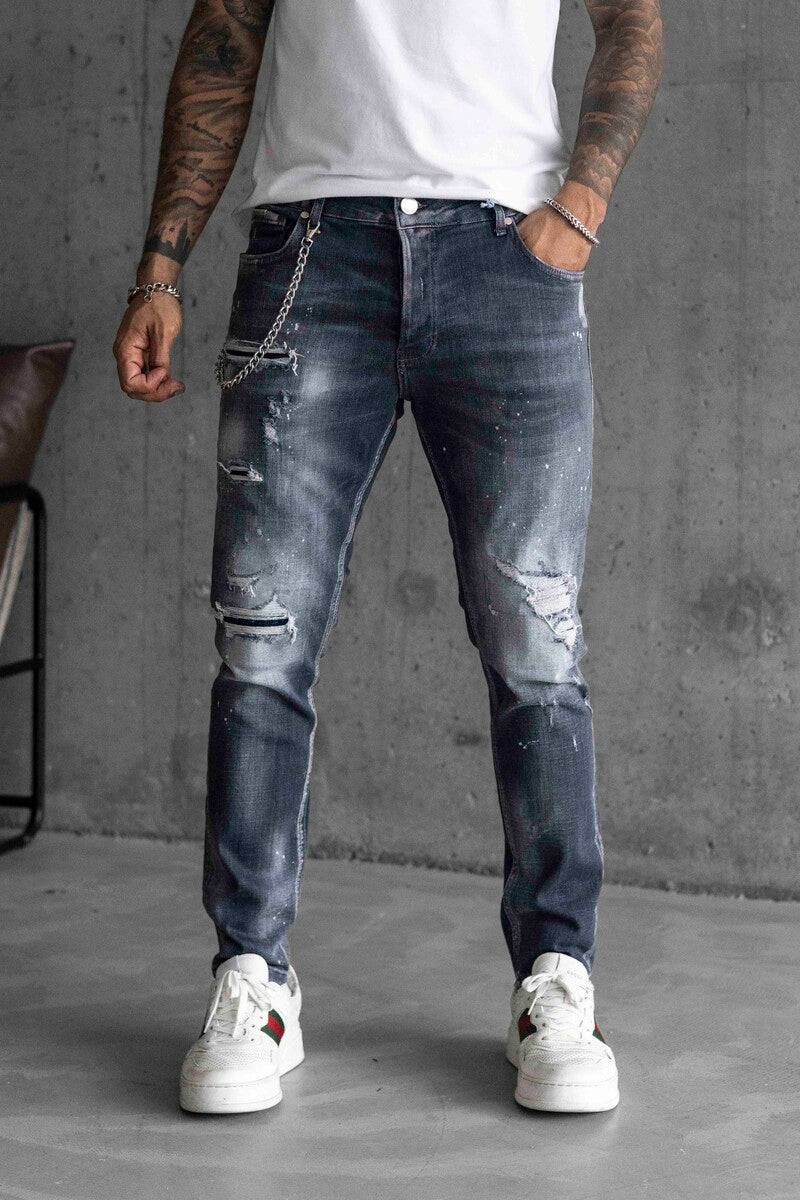 Lux Denım Dark Gray Jeans 16454