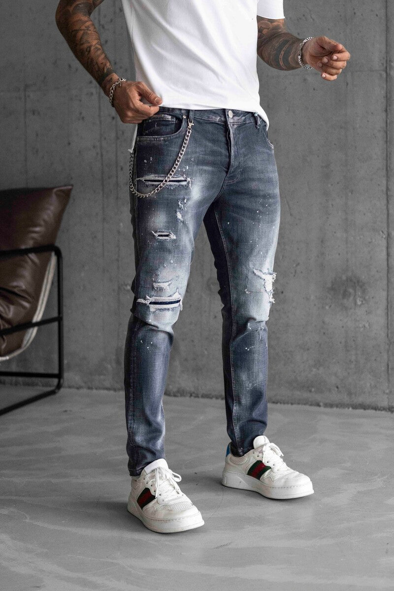 Lux Denım Dark Gray Jeans 16454