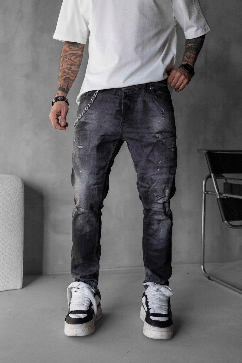 Lux Denım Gray Jeans 16162