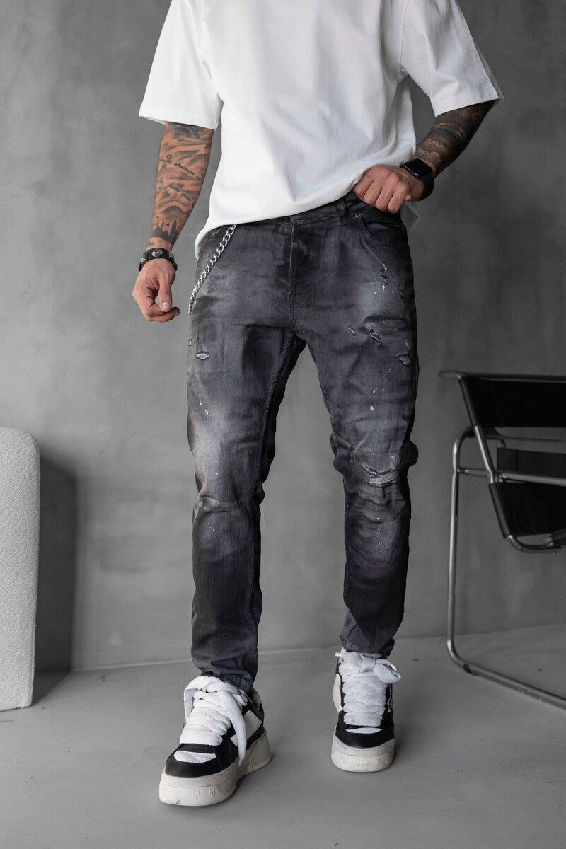 Lux Denım Gray Jeans 16162