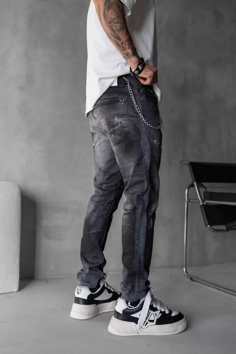 Lux Denım Gray Jeans 16162