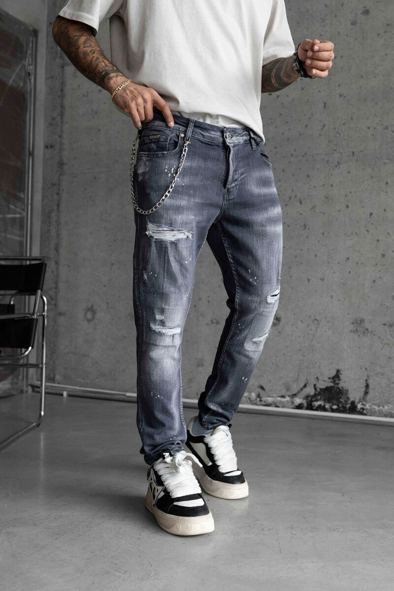 Lux Denım Gray Jeans 16430