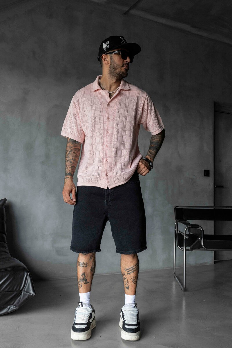PINK POLO COLLAR KNITWEAR 2632