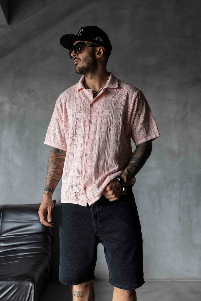 PINK POLO COLLAR KNITWEAR 2632