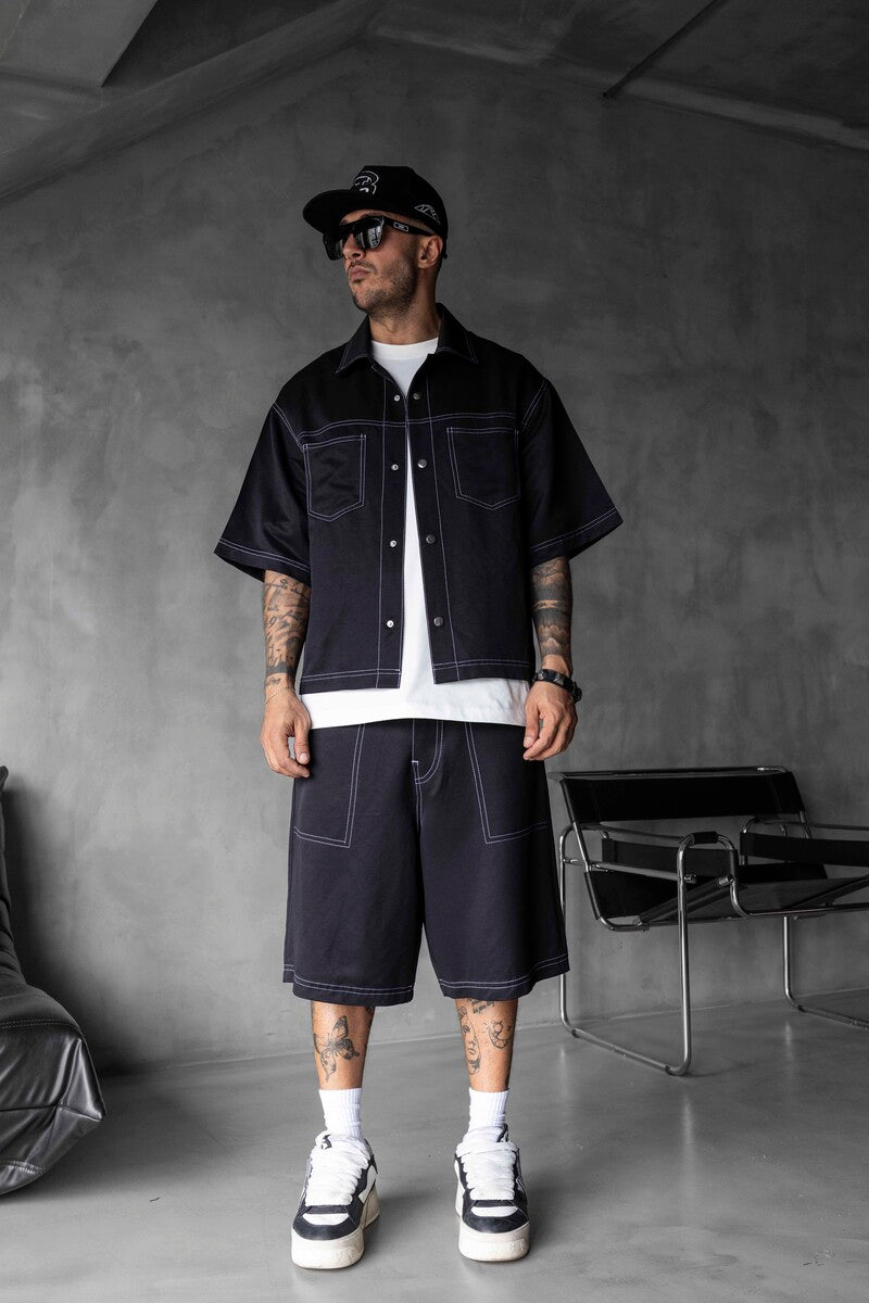 Shirts & Shorts Black 17164-66