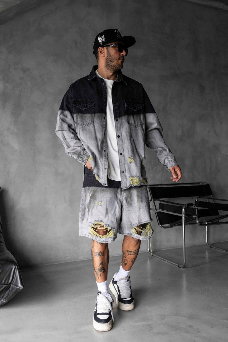 Denim Shirts Gray 17134-35