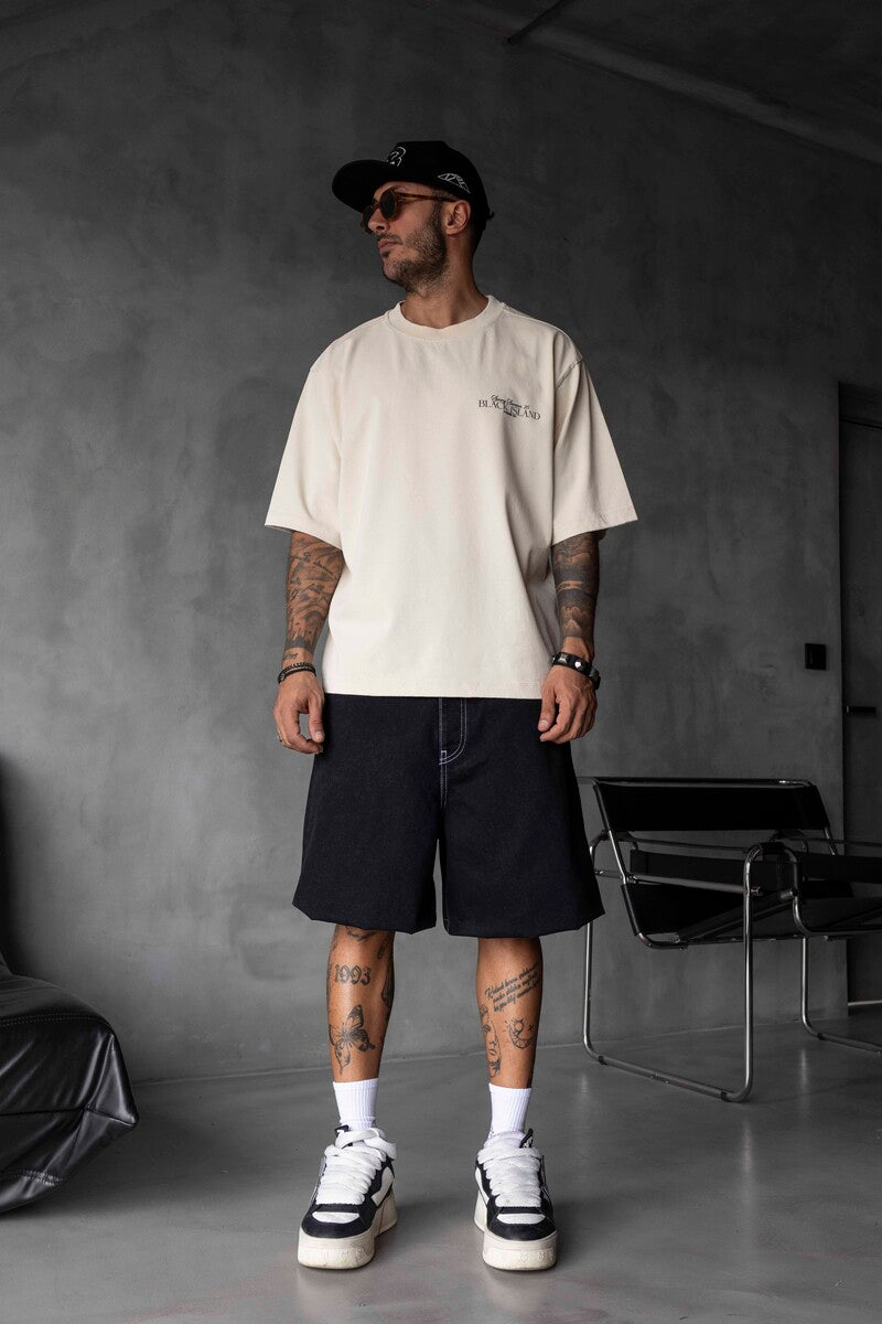 SPRING SUMMER WASHED T-SHIRT BEIGE 1853
