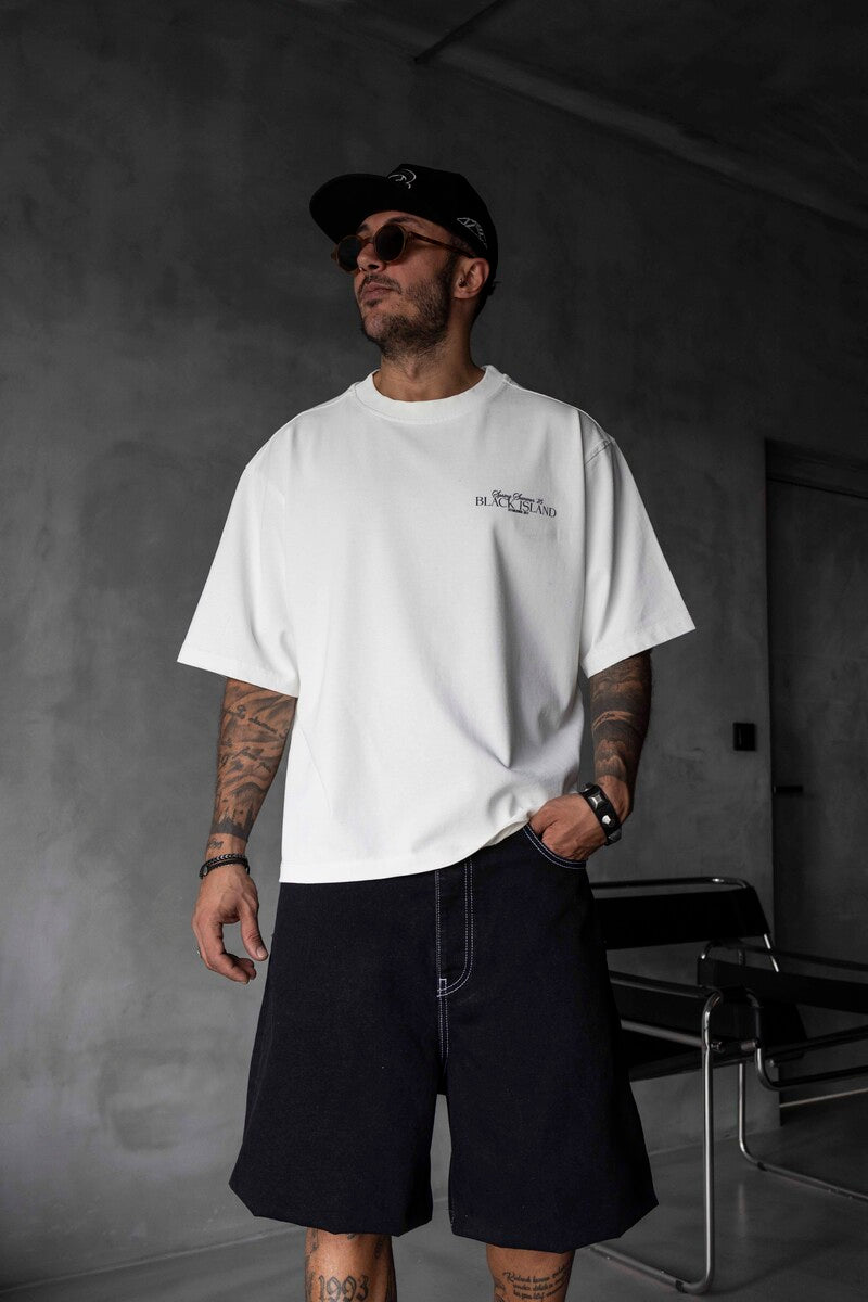 SPRING SUMMER WASHED T-SHIRT WHITE 1853