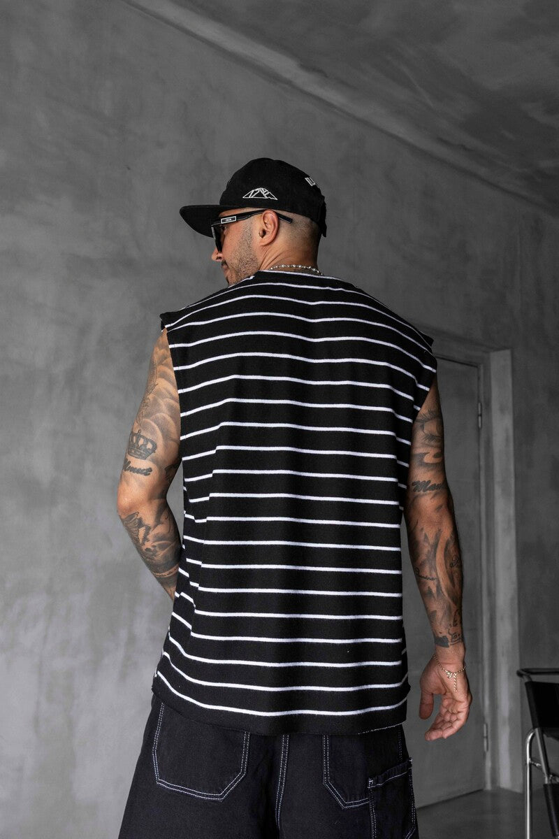 Striped Black Singlet 1897