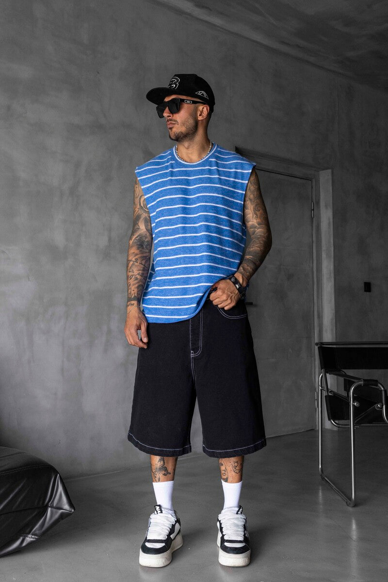 Striped Blue Singlet 1897