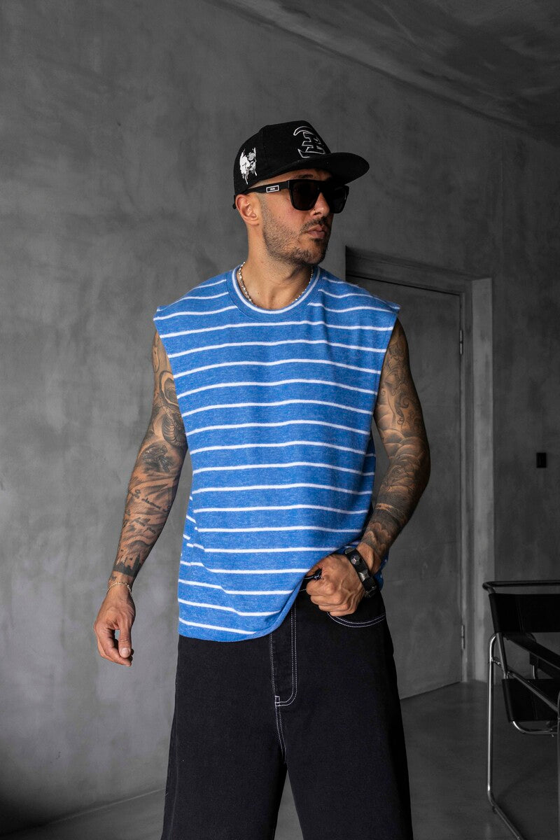 Striped Blue Singlet 1897