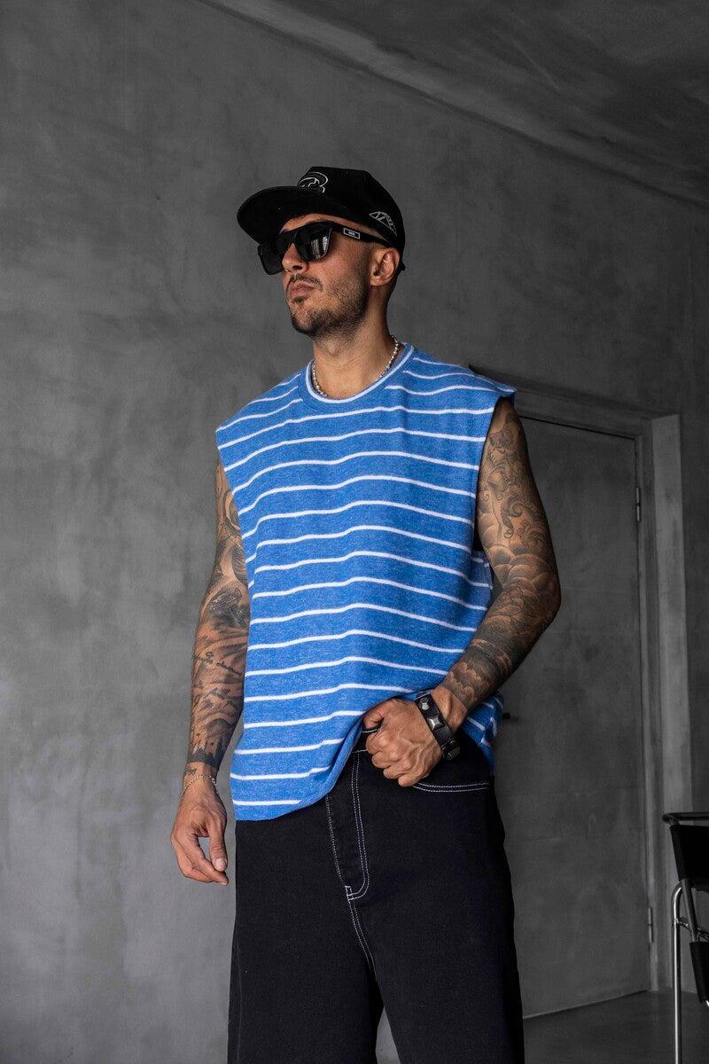 Striped Blue Singlet 1897