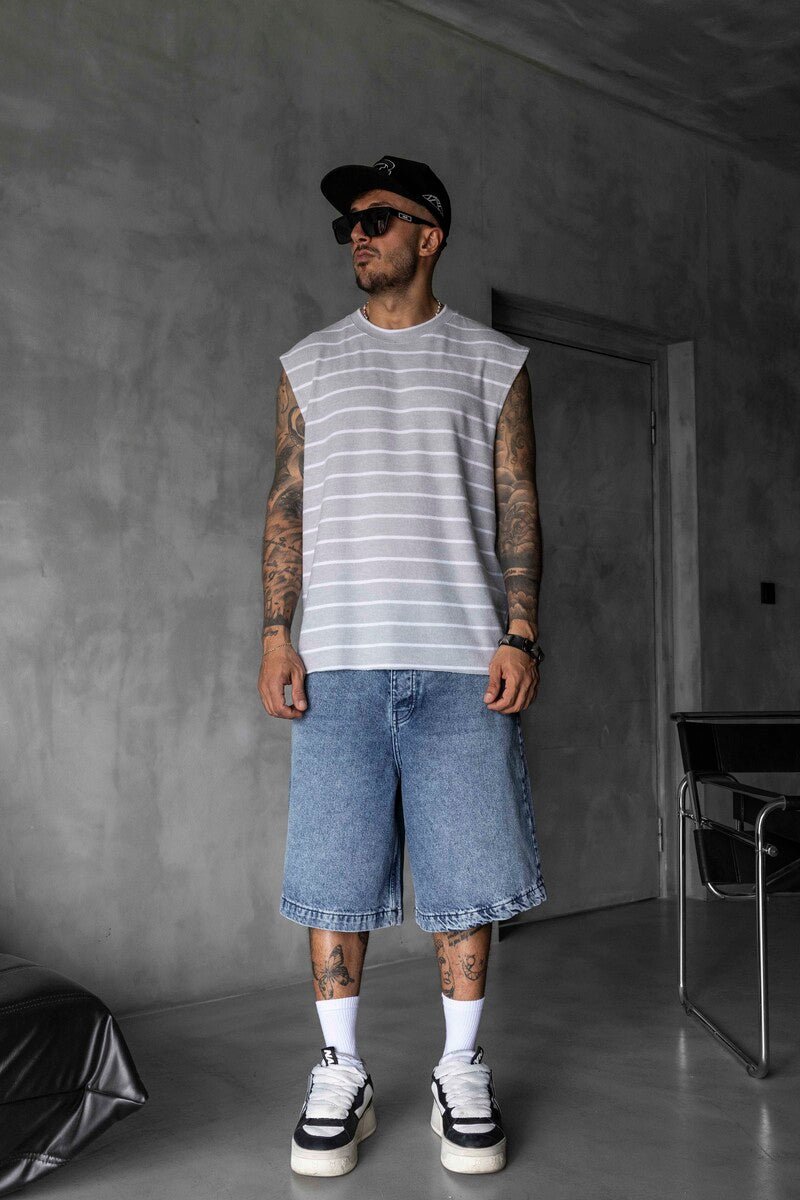 Striped Gray Singlet 1897