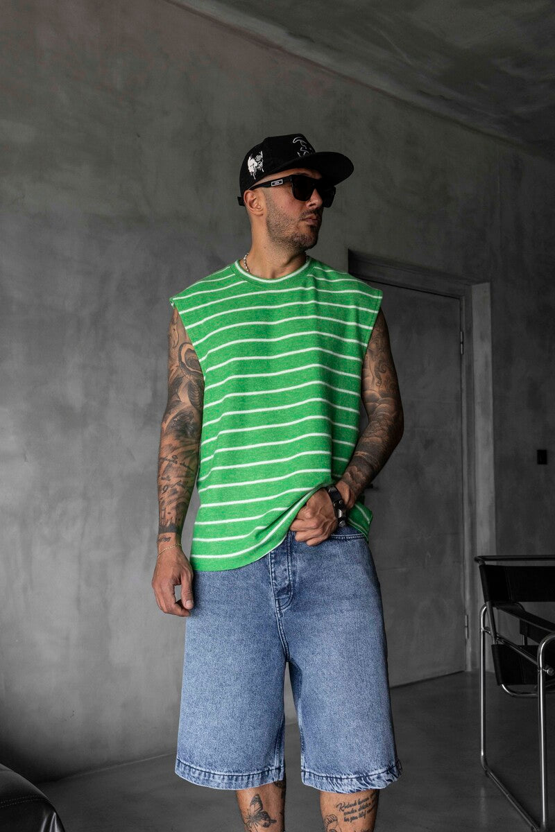 Striped Green Singlet 1897