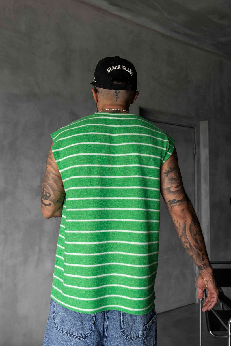 Striped Green Singlet 1897
