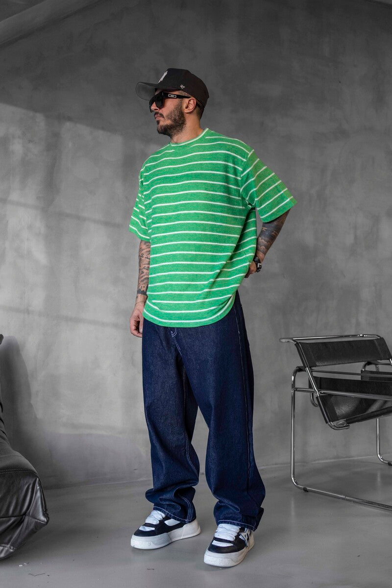 STRIPED T-SHIRT GREEN 1635