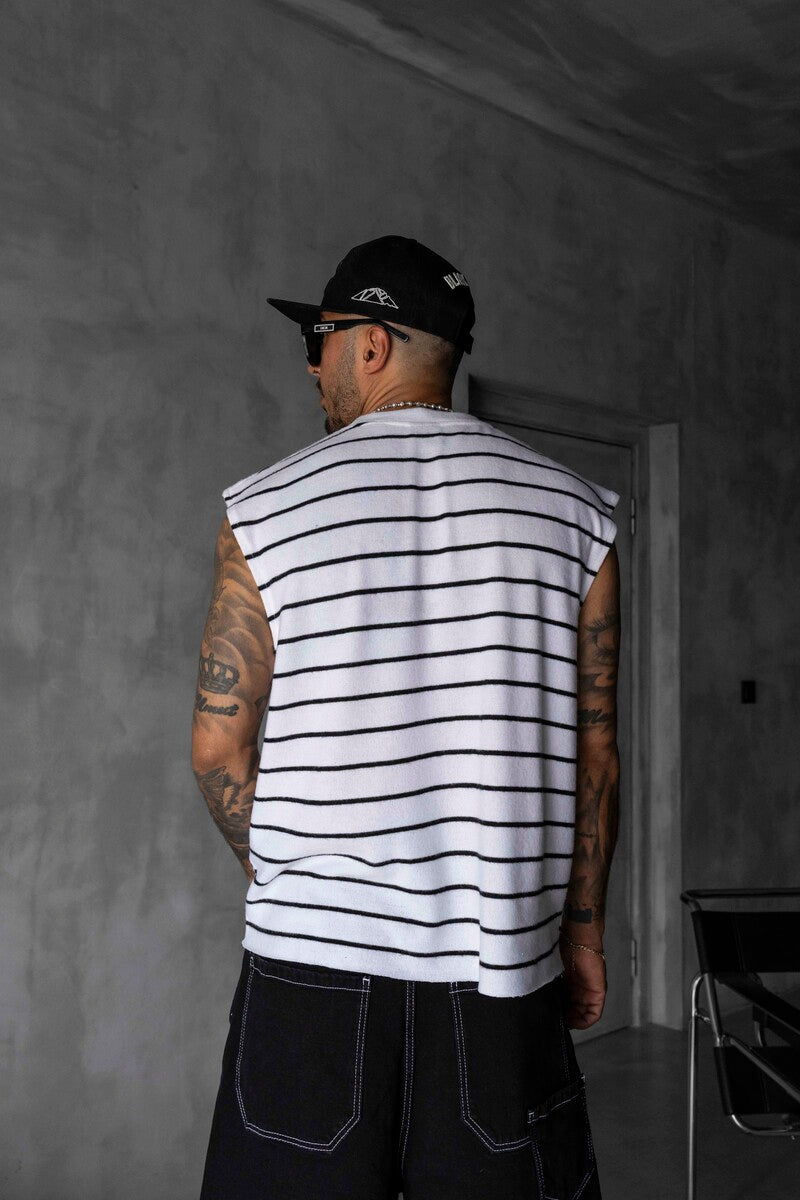 Striped White Singlet 1897